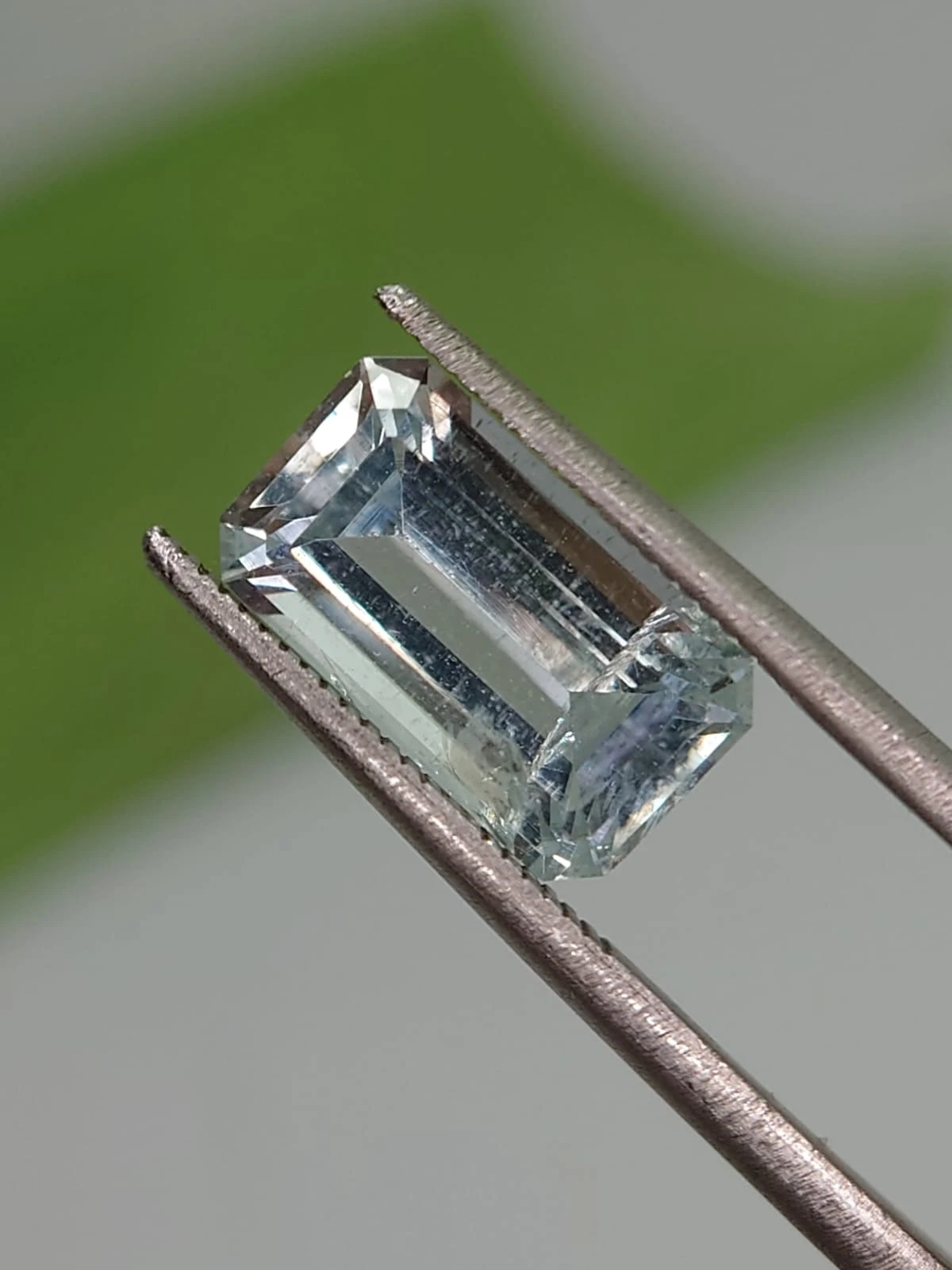 3ct Natural Aquamarine in Emerald Cut from Nigeria — view 6